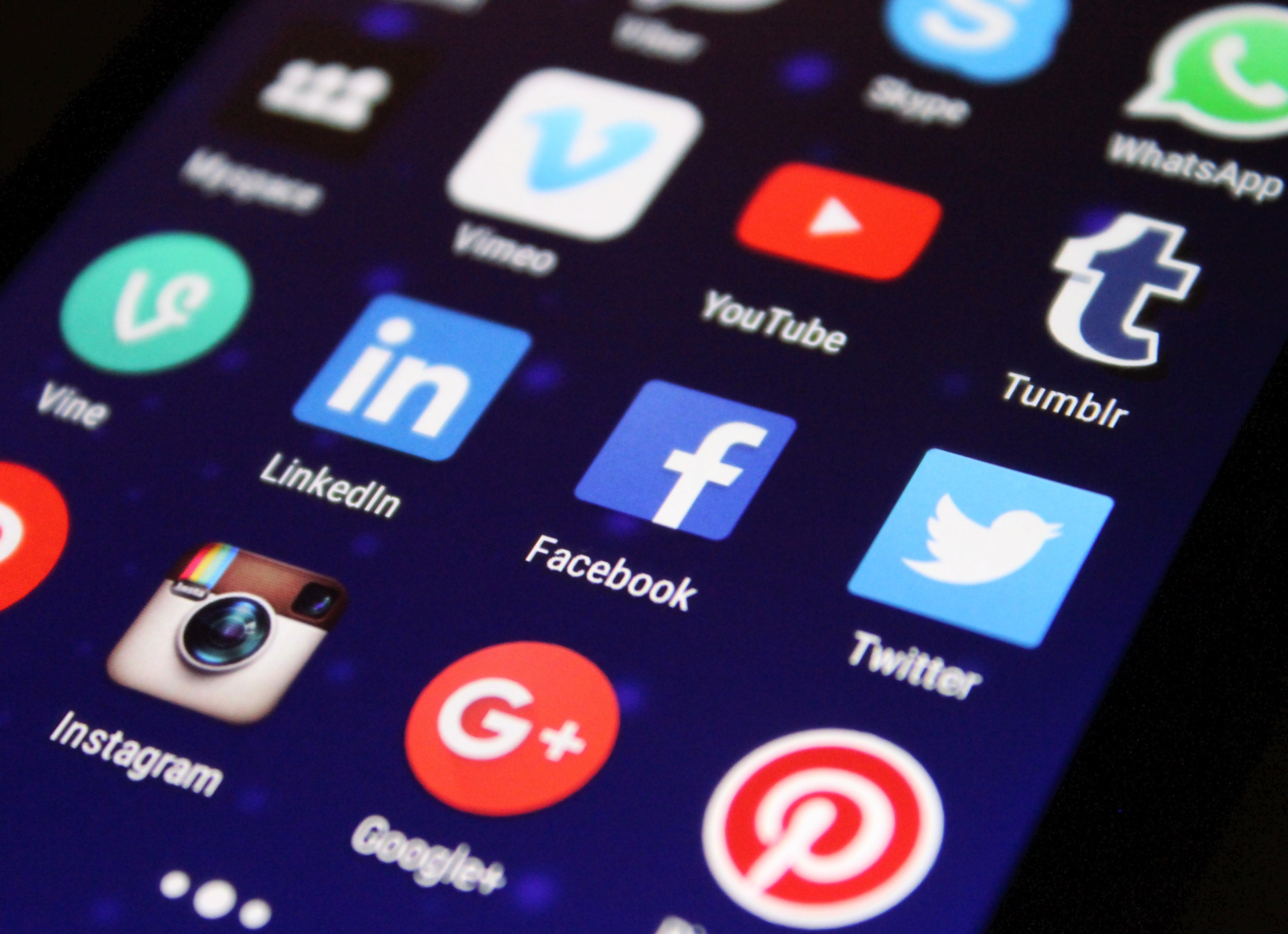 Appar för sociala medier
